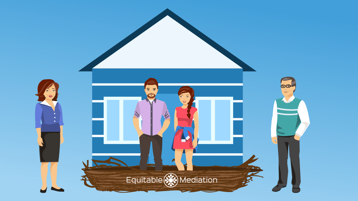 Keep or Sell the House in Divorce? | Equitable Mediation A divorcing couple discussing whether to keep or sell their marital home—an emotional and financial decision Equitable Mediation helps resolve with fairness and clarity. Joe and Cheryl Dillon provide expert guidance to help you make informed choices about your future. Call (877) 732-6682 today to begin a peaceful, balanced divorce process with Equitable Mediation.