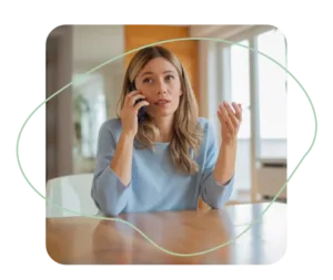 Illustration of a one-on-one divorce coaching session with a mediator offering personalized advice to a client, featuring a notepad and comforting gestures. Ready to gain clarity and confidence through expert coaching? Call Equitable Mediation at (877) 732-6682 to schedule your session today.