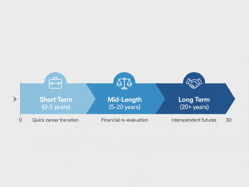 Understanding how marriage length affects spousal maintenance expectations in Washington, including short-term marriage rehabilitation planning and financial independence strategies; Call (877) 732-6682 to speak with Equitable Mediation.