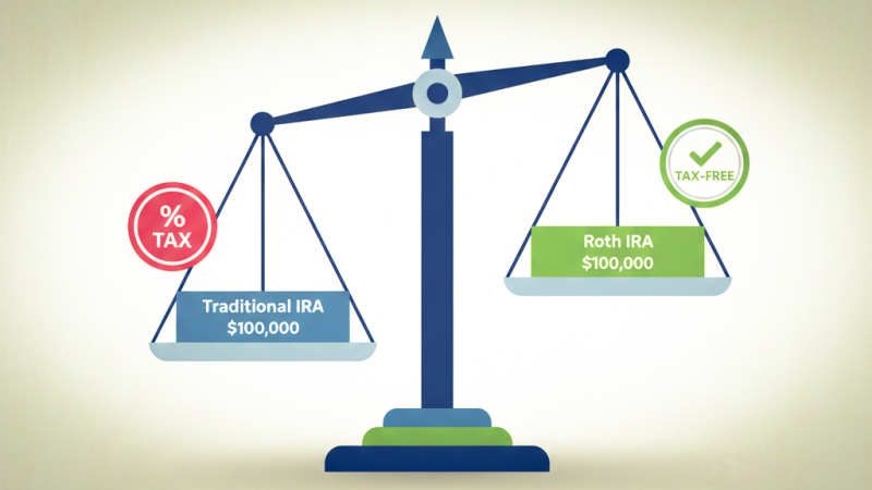 Comparing traditional and Roth IRA after-tax values to ensure fair retirement division and accurate settlement decisions with financial insight from Equitable Mediation. Call (877) 732-6682.