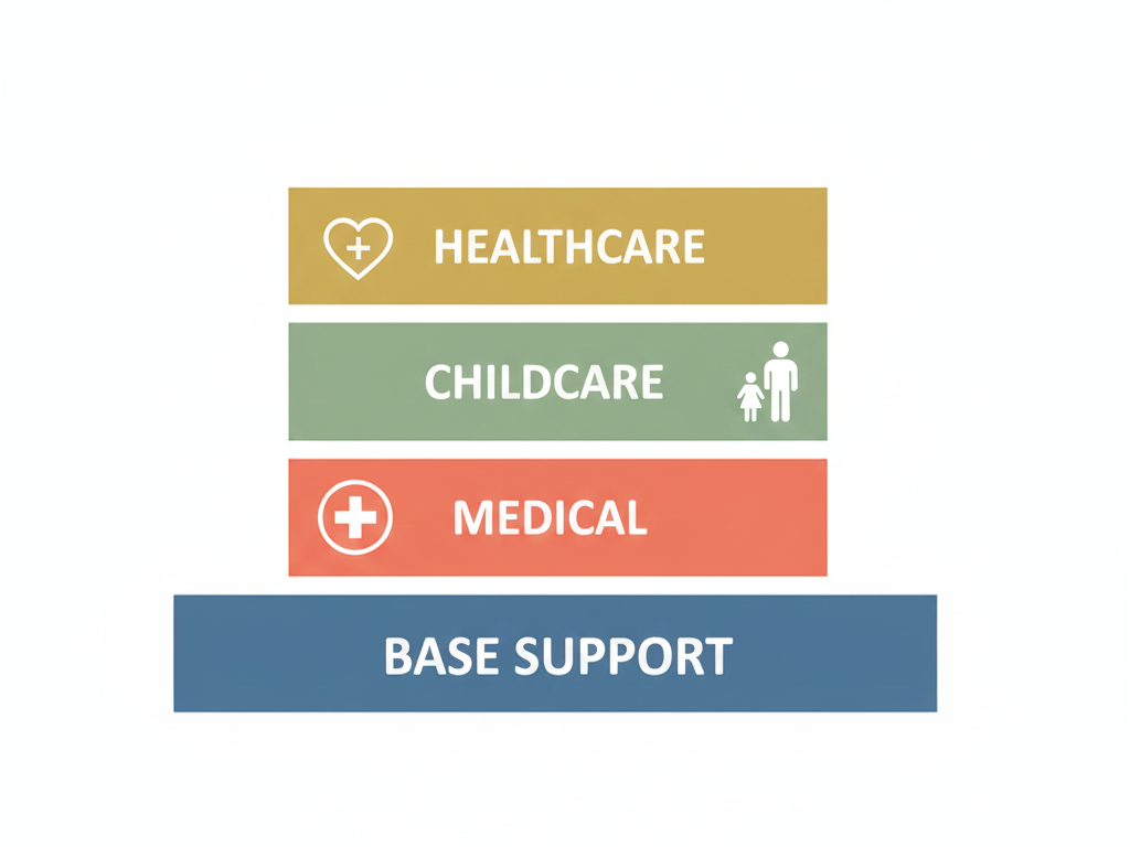 How Are Health Insurance, Childcare Costs, and Unreimbursed Medical Expenses Added to Basic Child Support in New Jersey?